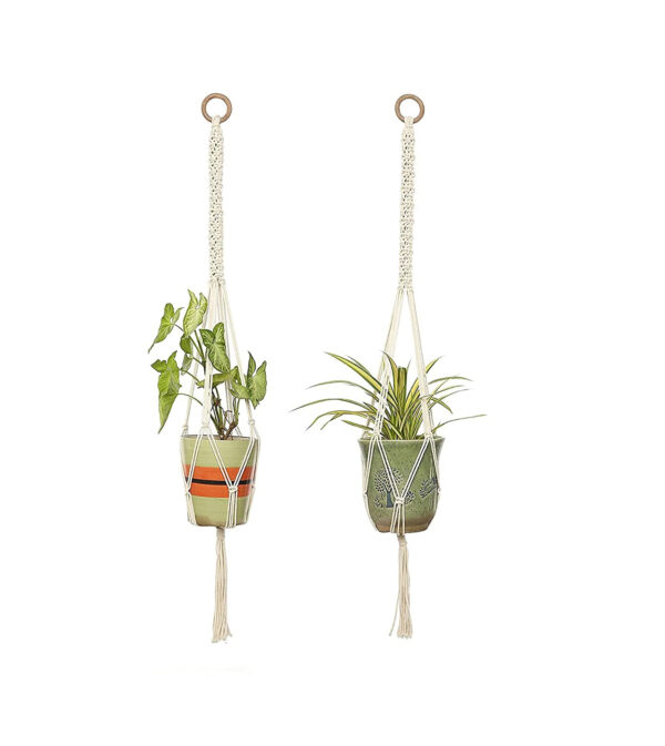 Cotton Macrame Plant Hanger/Indoor Outdoor Hanging Planter