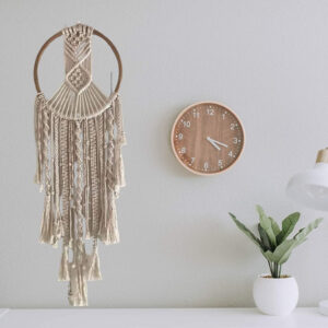 Macrame Dream Catcher | Cotton Rope Bohemian Vintage Style Wall Hanging Tapestry