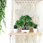 Macrame Wall Hanging Shelf for Hanging Wall Decor Boho Shelf Wall Decor Plant Shelf