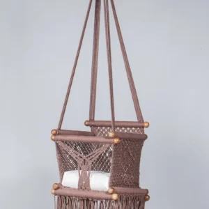 Macrame Hanging Swing for Kids | Baby Swing Indoor/Outdoor