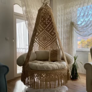 Macrame Swing Hammock Chair for Adults & Kids TOPW15