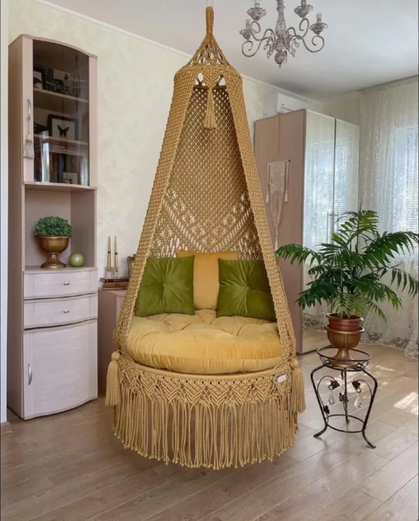 Macrame Swing Hammock Chair for Adults & Kids TOPW119