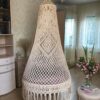 Macrame Swing Hammock Chair for Adults & Kids TOPW13 (Light golden)