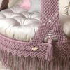 Macrame Swing Hammock Chair for Adults & Kids TOPW13 (Pink)