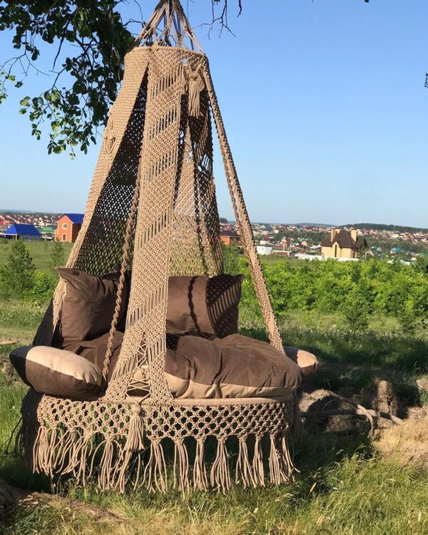 Macrame Boho Barfi Swing Hammock Chair