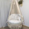 Macrame Side Diamond Swing Hammock Chair