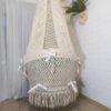 Macrame Side Diamond Swing Hammock Chair