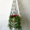 Macrame pattern for a plant hanger