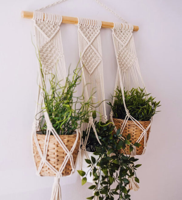 Macrame Triple PlanAt Hanger5