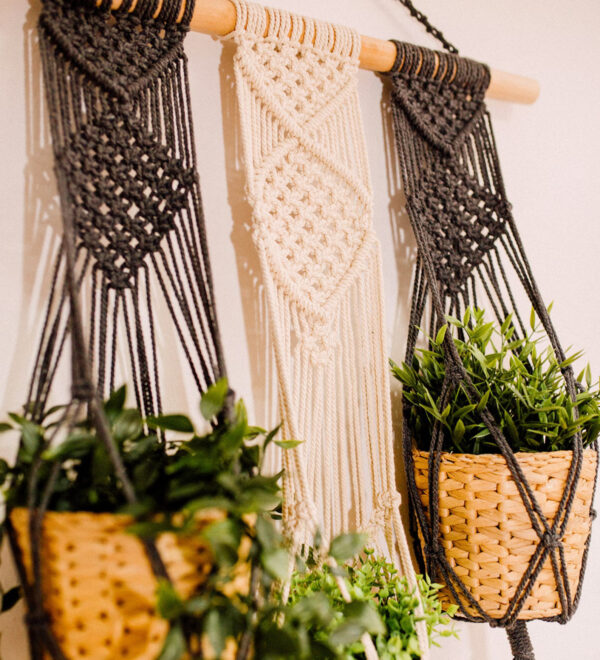 Macrame Triple PlanAt Hanger5