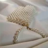 Luxury White Pearl Purses Hand Bag