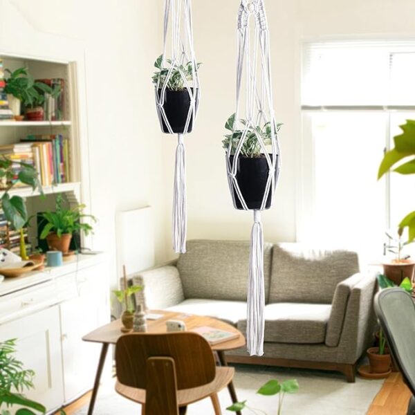 The Top Knott Cotton Hanging Planter