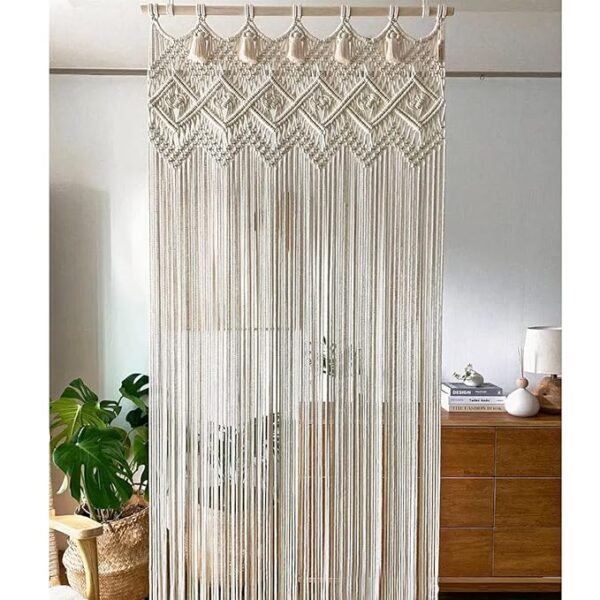 The Top Knott Macramé Curtains for Doorways, Window,