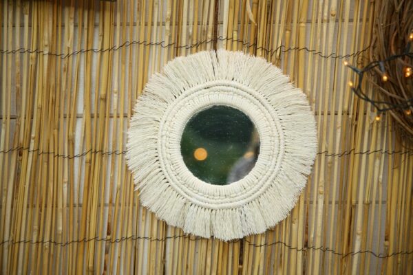 Macrame Mirror Round Bohemian Style