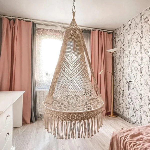 Macrame Swing Hammock Chair