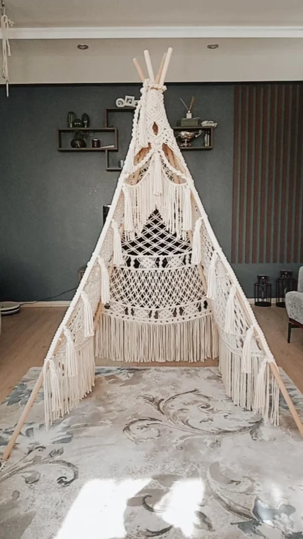 Boho Macrame Teepee