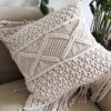 "Boho Macrame Pillow Cover