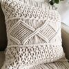 "Boho Macrame Pillow Cover