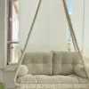 White Cotton Macrame Hanging Chair