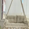 White Cotton Macrame Hanging Chair