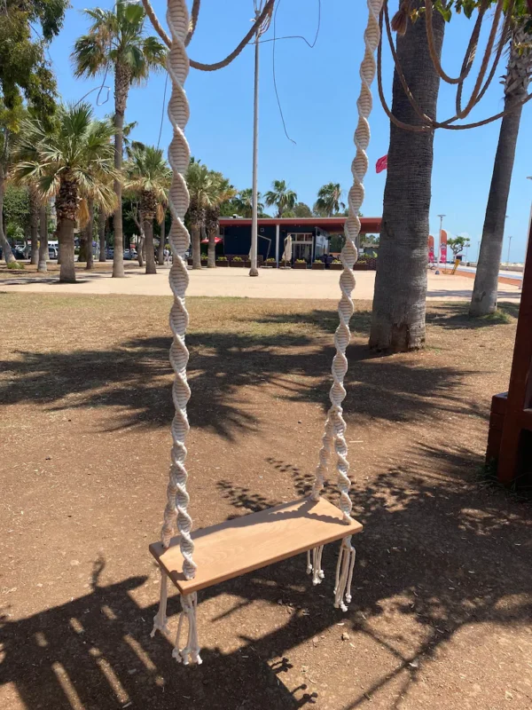 Macrame Wood Swing