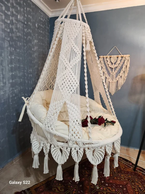 XXL Macrame Hammock Swing Chair