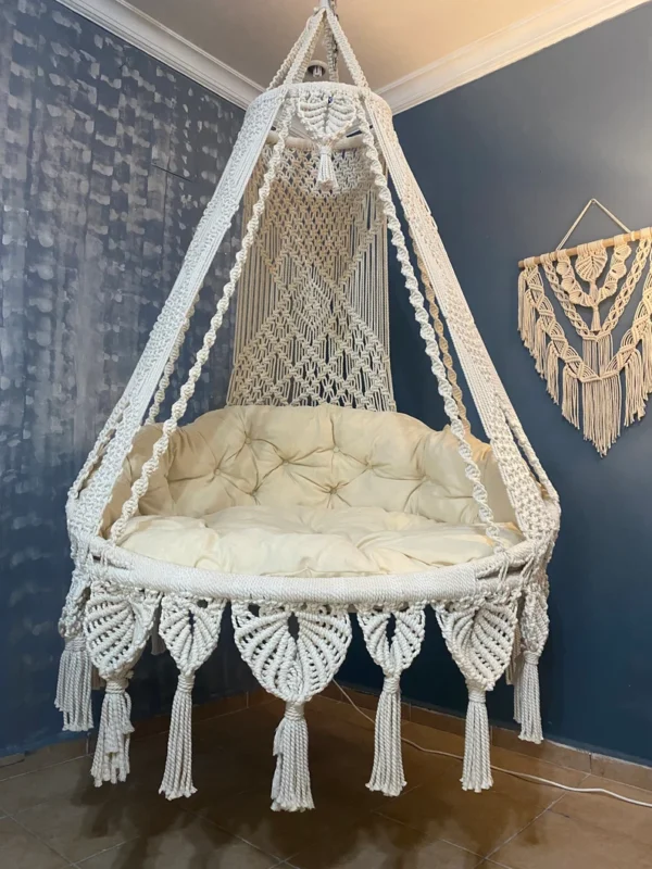 XXL Macrame Hammock Swing Chair