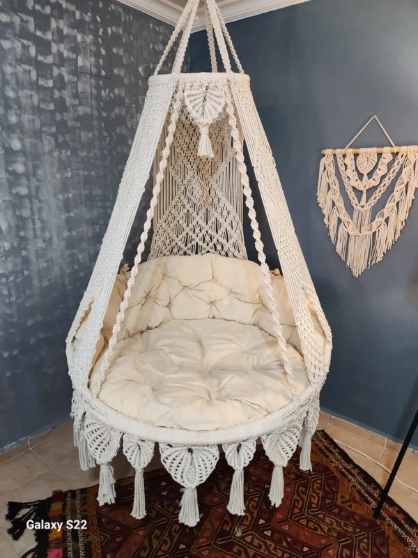 XXL Macrame Hammock Swing Chair