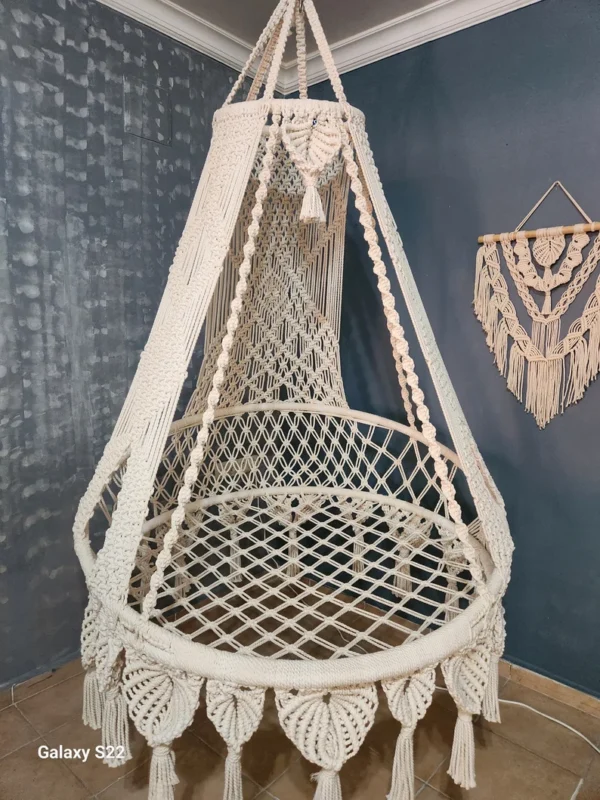 XXL Macrame Hammock Swing Chair
