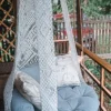 Handmade Macrame Hanging Chair with Cushions