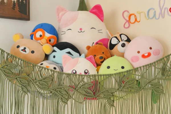 Boho Stuffed Animal Storage for Kids