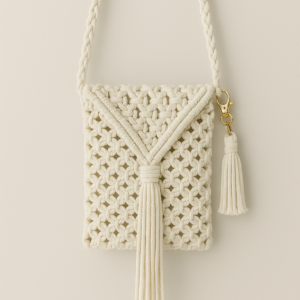 Handmade Boho Macrame Sling Bag for Women