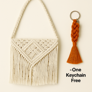 Handmade Boho Macrame Sling Bag for Women
