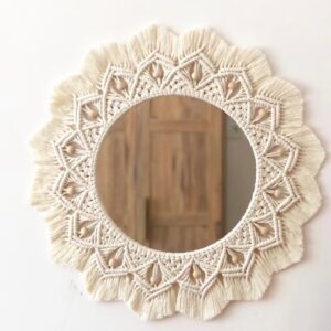 Handcrafted Boho Macrame Mirror
