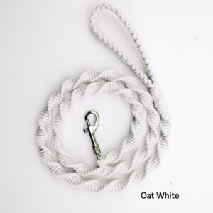 50-Inch Spiral Macrame Dog Leash