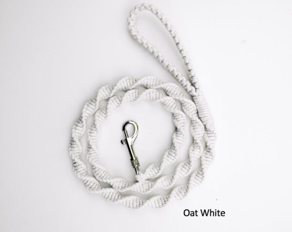 50-Inch Spiral Macrame Dog Leash