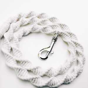75-Inch Spiral Macrame Dog Leash