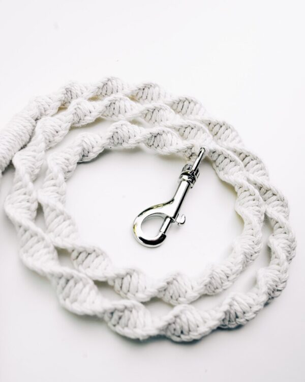 75-Inch Spiral Macrame Dog Leash