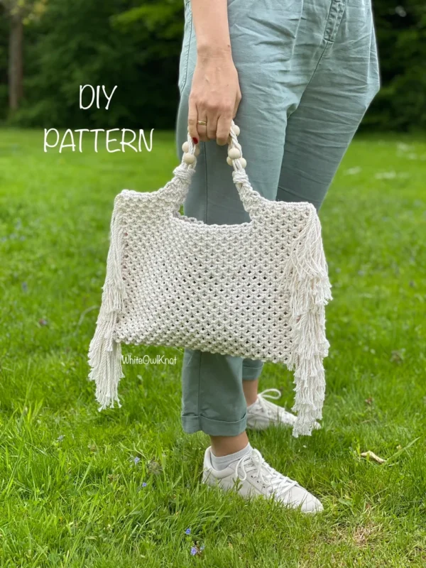 Macrame Handbag PDF Pattern