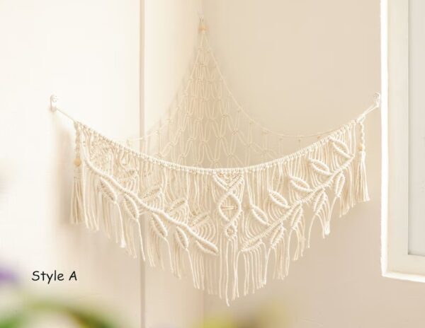 Handwoven Macrame Toy Hammock