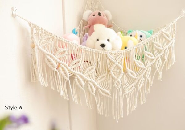 Handwoven Macrame Toy Hammock