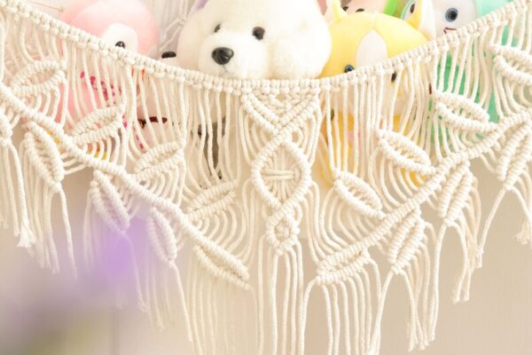 Handwoven Macrame Toy Hammock