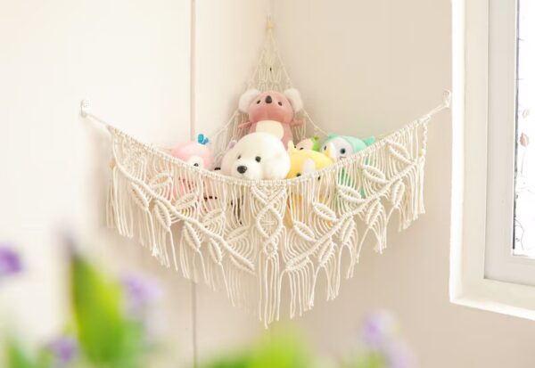 Handwoven Macrame Toy Hammock
