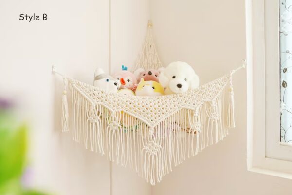 Handwoven Macrame Toy Hammock