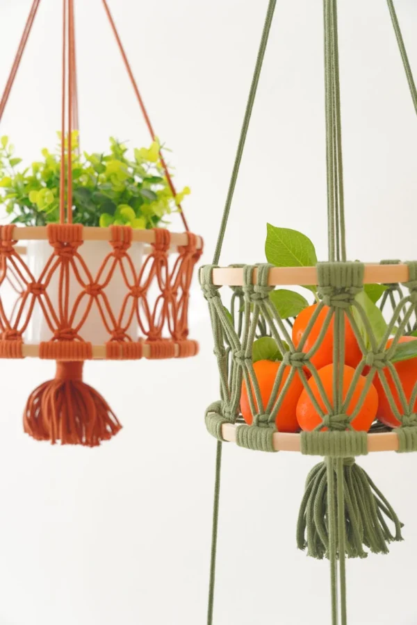 Macrame Hanging Fruit Basket