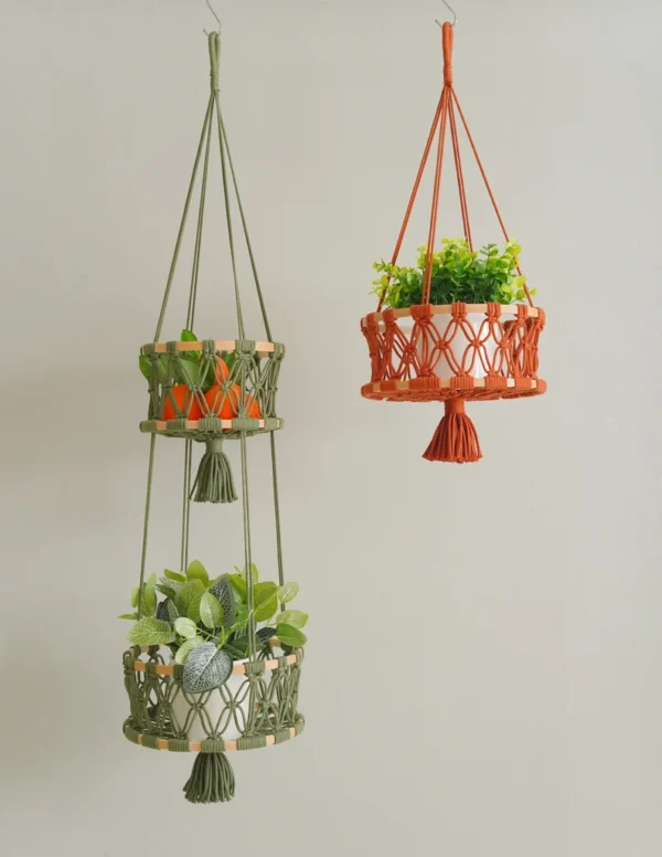 Macrame Hanging Fruit Basket