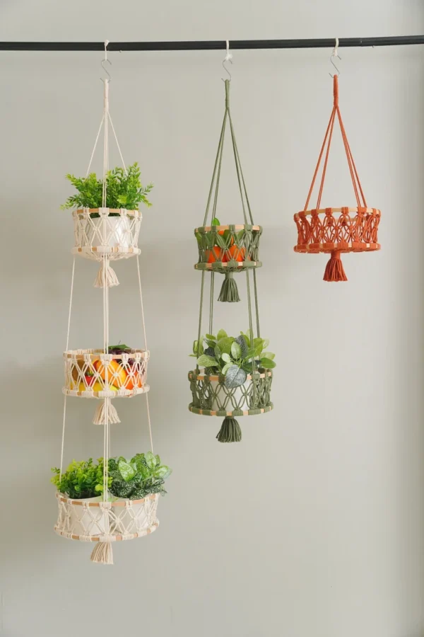 Macrame Hanging Fruit Basket