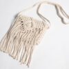 Boho Fringed Macrame Crossbody Bag