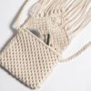 Boho Fringed Macrame Crossbody Bag