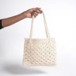 Boho Chic Hand-Knotted Macrame Shoulder Bag